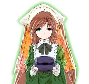 Rating: Safe Score: 0 Tags: 1girl brown_hair costume_switch dress frills green_dress green_eyes head_scarf heterochromia holding image long_hair long_sleeves looking_at_viewer red_eyes ribbon solo suiseiseki very_long_hair watering_can white_background wide_sleeves User: admin