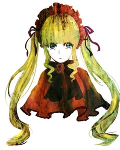 Rating: Safe Score: 0 Tags: 1girl bangs blonde_hair blue_eyes bow capelet closed_mouth image long_hair looking_at_viewer shinku simple_background solo striped twintails upper_body white_background User: admin