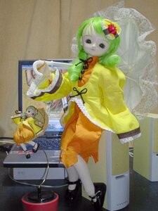 Rating: Safe Score: 0 Tags: doll flower hair_ornament indoors kanaria photo solo standing yellow_dress User: admin