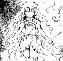 Rating: Safe Score: 0 Tags: 1girl dress greyscale image kirakishou long_hair monochrome solo User: admin