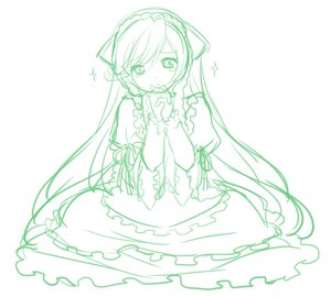 Rating: Safe Score: 0 Tags: 1girl apron blush dress eyebrows_visible_through_hair frills image long_hair looking_at_viewer monochrome own_hands_together puffy_sleeves ribbon solo sparkle suiseiseki tears very_long_hair User: admin