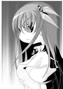 Rating: Safe Score: 0 Tags: 1girl barasuishou breasts crescent dress_shirt expressionless greyscale hair_ornament image koakuma large_breasts long_hair looking_at_viewer monochrome patchouli_knowledge shirt solo upper_body wings User: admin