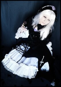 Rating: Safe Score: 0 Tags: 1girl dress expressionless flower frills gothic gothic_lolita lolita_fashion long_hair long_sleeves nail_polish rose solo white_hair User: admin