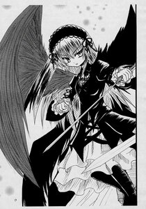 Rating: Safe Score: 0 Tags: 1girl boots dress flower frills greyscale hairband holding holding_weapon image lolita_hairband long_hair long_sleeves looking_at_viewer monochrome rose solo standing suigintou very_long_hair weapon wings User: admin