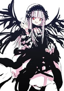 Rating: Safe Score: 0 Tags: 1girl :d bangs black_dress black_wings dress feathered_wings frills hairband image long_hair long_sleeves looking_at_viewer open_mouth red_eyes simple_background smile solo suigintou very_long_hair white_background wings User: admin