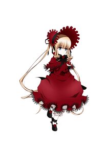 Rating: Safe Score: 0 Tags: 1girl blonde_hair blue_eyes bonnet bow bowtie capelet dress full_body image long_hair looking_at_viewer red_dress shinku shoes simple_background solo standing twintails very_long_hair white_background User: admin