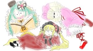 Rating: Safe Score: 0 Tags: 3girls blonde_hair bow dress drill_hair hat hina_ichigo image long_hair long_sleeves multiple multiple_girls open_mouth pink_bow pink_dress shinku short_hair simple_background tagme top_hat twintails User: admin