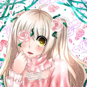 Rating: Safe Score: 0 Tags: 1girl ahoge blonde_hair blush flower hair_flower hair_ornament image kirakishou long_hair long_sleeves pink_flower pink_rose ribbon rose smile solo two_side_up upper_body yellow_eyes User: admin