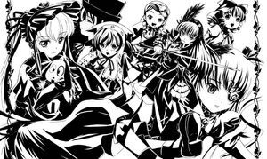 Rating: Safe Score: 0 Tags: 6+girls auto_tagged bonnet dress everyone greyscale hairband hat image kanaria lolita_hairband long_hair long_sleeves looking_at_viewer monochrome multiple multiple_girls shinku siblings sisters smile souseiseki suigintou suiseiseki tagme top_hat twintails very_long_hair wings User: admin