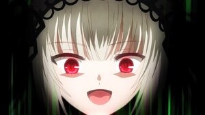 Rating: Safe Score: 3 Tags: 1girl :d bangs eyebrows_visible_through_hair face hairband image looking_at_viewer open_mouth red_eyes silver_hair smile solo suigintou User: admin