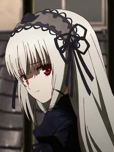 Rating: Safe Score: 0 Tags: 1 1girl bangs black_dress black_ribbon blurry blurry_background closed_mouth depth_of_field dress eyebrows_visible_through_hair hairband image long_hair looking_at_viewer red_eyes ribbon silver_hair smile solo suigintou User: admin
