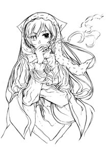 Rating: Explicit Score: 0 Tags: 1girl cigarette greyscale heterochromia image long_hair long_sleeves looking_at_viewer monochrome morisoban rozen_maiden smile solo striped suiseiseki veins very_long_hair User: admin