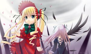 Rating: Safe Score: 0 Tags: 2girls black_wings blonde_hair blue_eyes bonnet bow dress hair_ribbon image long_hair long_sleeves multiple_girls pair petals red_dress ribbon shinku suigintou twintails very_long_hair wings User: admin