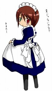 Rating: Safe Score: 0 Tags: 1girl apron artist_request blue_dress brown_hair dress frills full_body green_eyes heterochromia image long_sleeves looking_at_viewer looking_back maid pantyhose red_eyes rozen_maiden simple_background solo souseiseki white_background User: admin