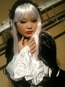 Rating: Safe Score: 0 Tags: 1girl bangs black_dress closed_mouth dress lips long_sleeves photo solo suigintou white_hair User: admin