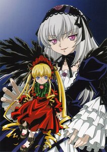 Rating: Safe Score: 0 Tags: 2girls black_wings blonde_hair blue_eyes bow dress frills green_bow green_neckwear hairband image long_hair long_sleeves looking_at_viewer multiple_girls pair red_dress shinku silver_hair smile suigintou twintails wings User: admin