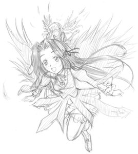 Rating: Safe Score: 0 Tags: 1girl :o blush dress feathered_wings feathers flying greyscale image long_hair monochrome open_mouth sketch solo suigintou thighhighs very_long_hair wings User: admin
