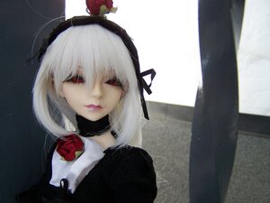 Rating: Safe Score: 0 Tags: 1girl apple bangs black_dress closed_mouth doll dress flower fruit hairband lips long_hair photo red_eyes red_flower red_rose rose solo suigintou white_hair User: admin