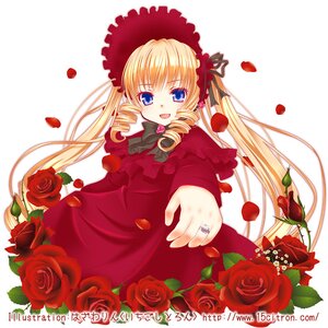 Rating: Safe Score: 0 Tags: 1girl blonde_hair blue_eyes camellia dress drill_hair flower image jewelry long_hair petals pink_rose red_flower red_rose ring rose rose_petals shinku solo thorns twin_drills twintails User: admin