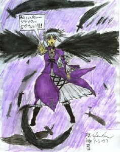 Rating: Safe Score: 0 Tags: 1girl bird dress feathers frills full_body image long_sleeves looking_at_viewer red_eyes solo suigintou wings User: admin