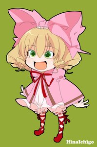 Rating: Safe Score: 0 Tags: 1girl :d blonde_hair bloomers bow chibi cross-laced_footwear dress full_body green_background green_eyes hair_bow hina_ichigo hinaichigo image long_sleeves open_mouth pink_bow pink_dress short_hair smile solo underwear white_bloomers User: admin