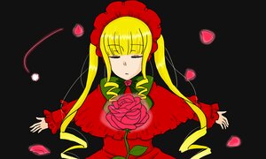 Rating: Safe Score: 0 Tags: 1girl blonde_hair bonnet bow bowtie closed_eyes dress flower image long_hair long_sleeves outstretched_arms petals red_flower red_rose rose rose_petals shinku sidelocks simple_background solo spread_arms twintails User: admin