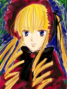 Rating: Safe Score: 0 Tags: 1girl blonde_hair blue_eyes bow drill_hair image long_hair looking_at_viewer shinku solo twintails User: admin