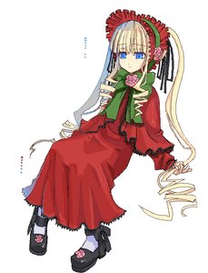 Rating: Safe Score: 0 Tags: 1girl black_footwear blonde_hair blue_eyes bonnet bow bowtie capelet dress drill_hair flower full_body green_bow green_neckwear image long_hair long_sleeves looking_at_viewer makaroni pigeon-toed red_capelet red_flower red_rose rose rozen_maiden shinku shoes sidelocks simple_background solo standing twin_drills twintails very_long_hair white_background User: admin