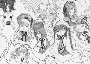 Rating: Safe Score: 0 Tags: 6+girls blush closed_eyes dress greyscale hat hina_ichigo image kanaria long_hair long_sleeves monochrome multiple multiple_girls ribbon shinku siblings sisters souseiseki suigintou suiseiseki tagme very_long_hair User: admin