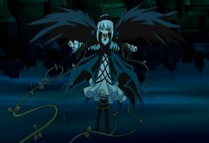 Rating: Safe Score: 0 Tags: 1girl black_wings boots dark dress image solo suigintou wings User: admin