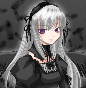 Rating: Safe Score: 0 Tags: 1girl black_dress black_ribbon black_wings detached_collar dress feathered_wings frills hairband image juliet_sleeves lolita_hairband long_hair long_sleeves looking_at_viewer puffy_sleeves silver_hair solo suigintou upper_body wings User: admin