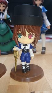 Rating: Safe Score: 0 Tags: 1girl blurry brown_hair chibi depth_of_field doll dress hat heterochromia holding long_sleeves looking_at_viewer pants red_eyes shoes short_hair siblings solo souseiseki standing white_legwear User: admin