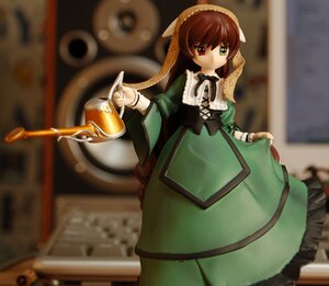 Rating: Safe Score: 0 Tags: 1girl blurry blurry_background blurry_foreground brown_hair depth_of_field doll dress frills green_dress green_eyes heterochromia long_hair long_sleeves looking_at_viewer red_eyes solo standing suiseiseki User: admin