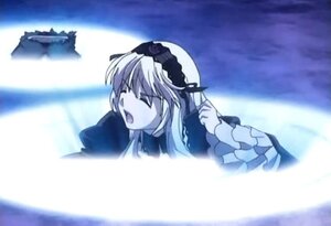 Rating: Safe Score: 0 Tags: 1girl blurry blurry_background dress frilled_sleeves frills hairband image long_hair long_sleeves open_mouth rose silver_hair solo suigintou upper_body User: admin