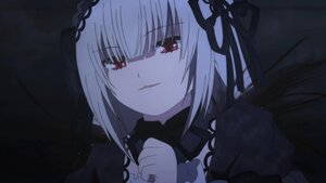 Rating: Safe Score: 3 Tags: 1girl bangs black_wings dress eyebrows_visible_through_hair hairband image long_hair long_sleeves looking_at_viewer parted_lips red_eyes ribbon smile solo suigintou User: admin