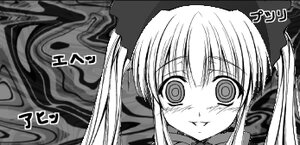 Rating: Safe Score: 0 Tags: 1girl crying face greyscale image looking_at_viewer monochrome shinku solo tears twintails User: admin