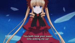 Rating: Safe Score: 0 Tags: 1girl blonde_hair blue_eyes bonnet bow capelet dress drill_hair flower image long_hair long_sleeves red_dress rose shinku solo subtitled twin_drills twintails very_long_hair User: admin