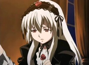 Rating: Safe Score: 0 Tags: 1girl black_dress closed_mouth dress expressionless flower frown hairband image long_hair long_sleeves red_flower red_rose ribbon rose solo suigintou upper_body User: admin