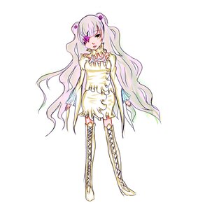 Rating: Safe Score: 0 Tags: 1girl boots cross-laced_footwear dress eyepatch full_body image kirakishou knee_boots long_hair long_sleeves solo standing striped thigh_boots thighhighs very_long_hair white_footwear User: admin