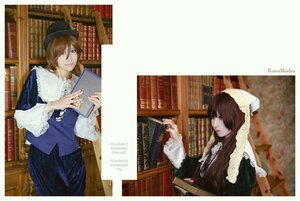 Rating: Safe Score: 0 Tags: book bookshelf brown_hair green_eyes hair_over_one_eye hat library lips long_sleeves multiple_cosplay nail_polish one_eye_closed painting_(object) short_hair tagme User: admin