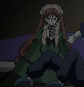 Rating: Safe Score: 0 Tags: 1girl brown_hair dress gloves green_dress image long_hair long_sleeves neck_ribbon ribbon sitting solo suiseiseki very_long_hair User: admin