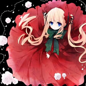 Rating: Safe Score: 0 Tags: 1girl blonde_hair blue_eyes dress flower image long_hair long_sleeves looking_at_viewer petals pink_rose red_dress rose rose_petals shinku solo twintails umbrella very_long_hair white_flower white_rose User: admin