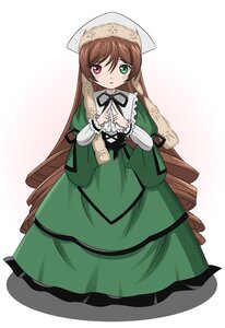 Rating: Safe Score: 0 Tags: 1girl brown_hair dress drill_hair full_body green_dress green_eyes heterochromia image long_hair long_sleeves looking_at_viewer pantyhose red_eyes sitting solo suiseiseki very_long_hair User: admin