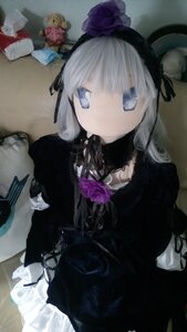 Rating: Safe Score: 0 Tags: 1girl black_dress doll dress flower gothic_lolita hairband lolita_fashion long_hair photo purple_flower purple_rose rose solo suigintou User: admin