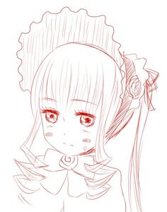 Rating: Safe Score: 0 Tags: 1girl bonnet bow flower hair_ornament heart image looking_at_viewer monochrome rose shinku solo striped striped_background tongue tongue_out vertical_stripes User: admin