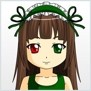 Rating: Safe Score: 0 Tags: 1girl bangs blunt_bangs brown_hair closed_mouth eyebrows_visible_through_hair green_eyes green_ribbon hair_ribbon hairband image long_hair looking_at_viewer portrait ribbon smile solo striped suiseiseki User: admin