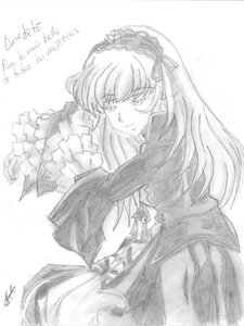 Rating: Safe Score: 0 Tags: 1girl frills greyscale hairband image long_hair long_sleeves looking_at_viewer monochrome solo suigintou upper_body User: admin