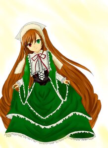 Rating: Safe Score: 0 Tags: 1girl brown_hair dress frills green_dress green_eyes heterochromia image long_hair long_sleeves looking_at_viewer red_eyes smile solo suiseiseki twintails very_long_hair User: admin