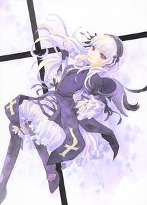 Rating: Safe Score: 0 Tags: 1girl dress flower frilled_sleeves frills hairband image juliet_sleeves long_hair long_sleeves looking_at_viewer puffy_sleeves red_eyes rose solo suigintou wings User: admin