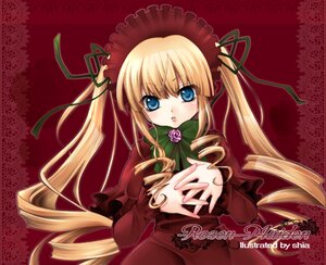 Rating: Safe Score: 0 Tags: 1girl :o blonde_hair blue_eyes bonnet bow bowtie dress drill_hair flower green_bow green_neckwear image long_hair long_sleeves looking_at_viewer red_dress rose shinku sidelocks solo twin_drills twintails very_long_hair User: admin